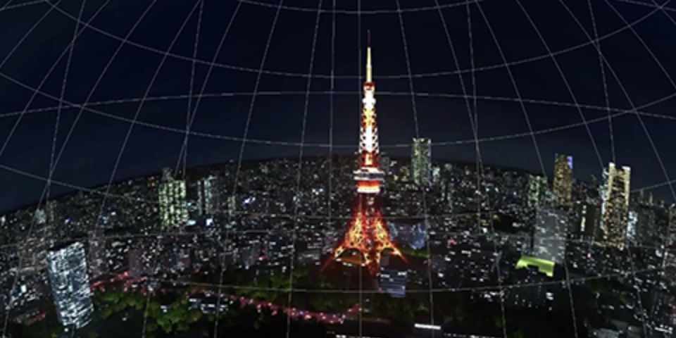 『Tokyo Midnight Groove』 REAL 3DMAP TOKYO 夜景 を使用したプラネタリウム作品