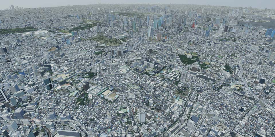 現実空間をフォトリアルな表現力で再現する、3D都市空間構築の最先端技術