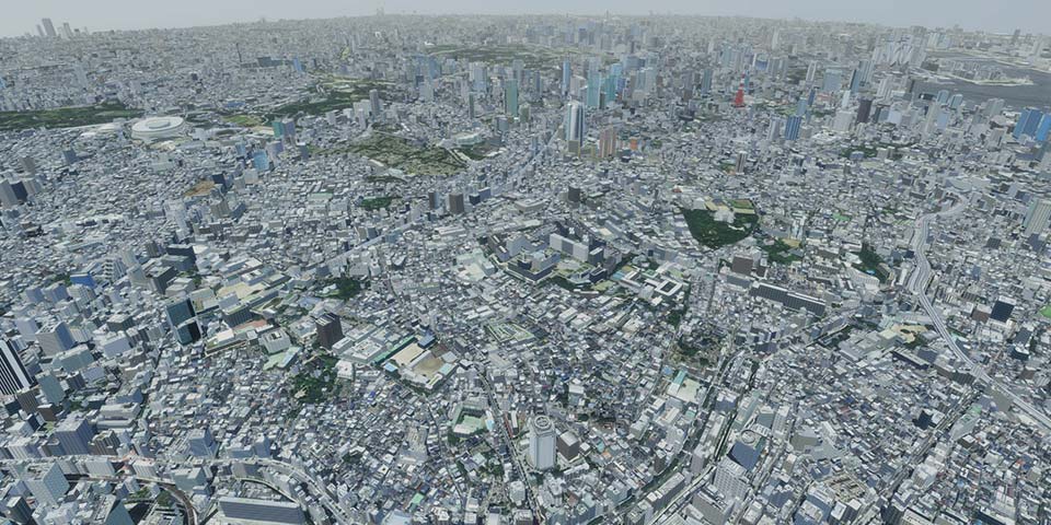現実空間をフォトリアルな表現力で再現する、3D都市空間構築の最先端技術