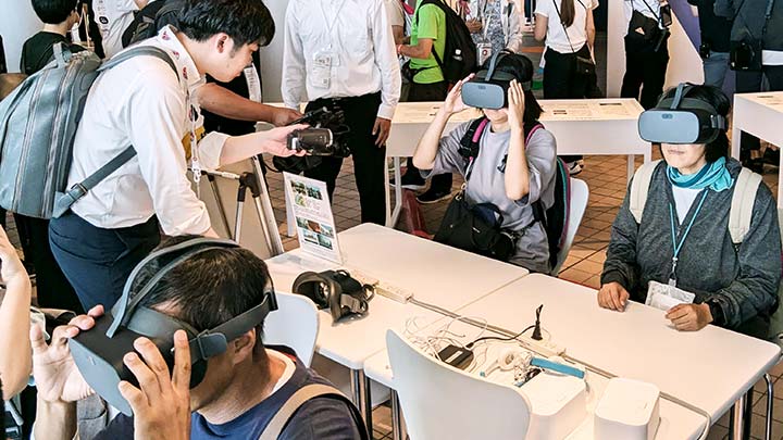 大阪・関西万博の広島県ブースで「広島 PEACE PARK TOUR VR」を展示しました