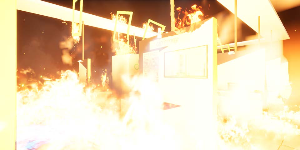 #UnrealEngine CEATECのキャドセンターブースを災害が襲う!