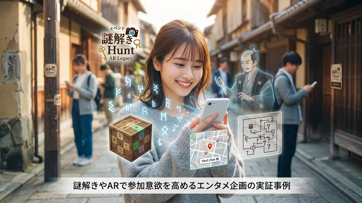 【イベント集客】謎解きやARで参加意欲を高めるエンタメ企画の事例