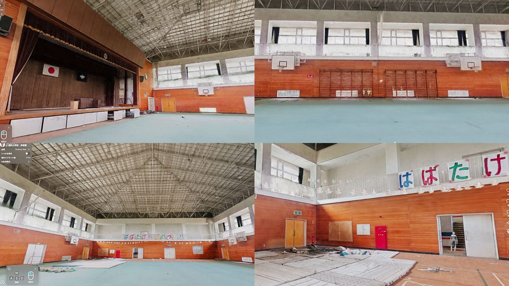 大熊町デジタルアーカイブ 熊町小学校_体育館メタバース空間_タイル | 株式会社キャドセンター 大熊町デジタルアーカイブ 熊町小学校_体育館メタバース空間_タイル