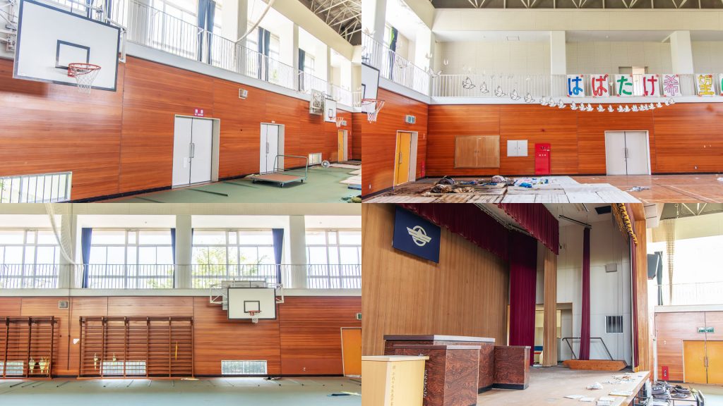 大熊町デジタルアーカイブ 熊町小学校_現地撮影_体育館 | 株式会社キャドセンター 大熊町デジタルアーカイブ 熊町小学校_現地撮影_体育館